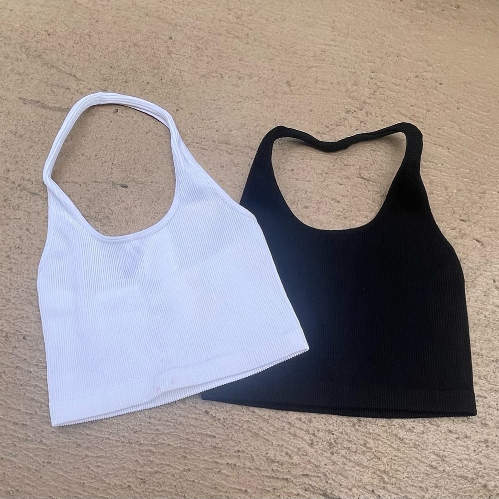 Cotton On Ribbed Halter Tops